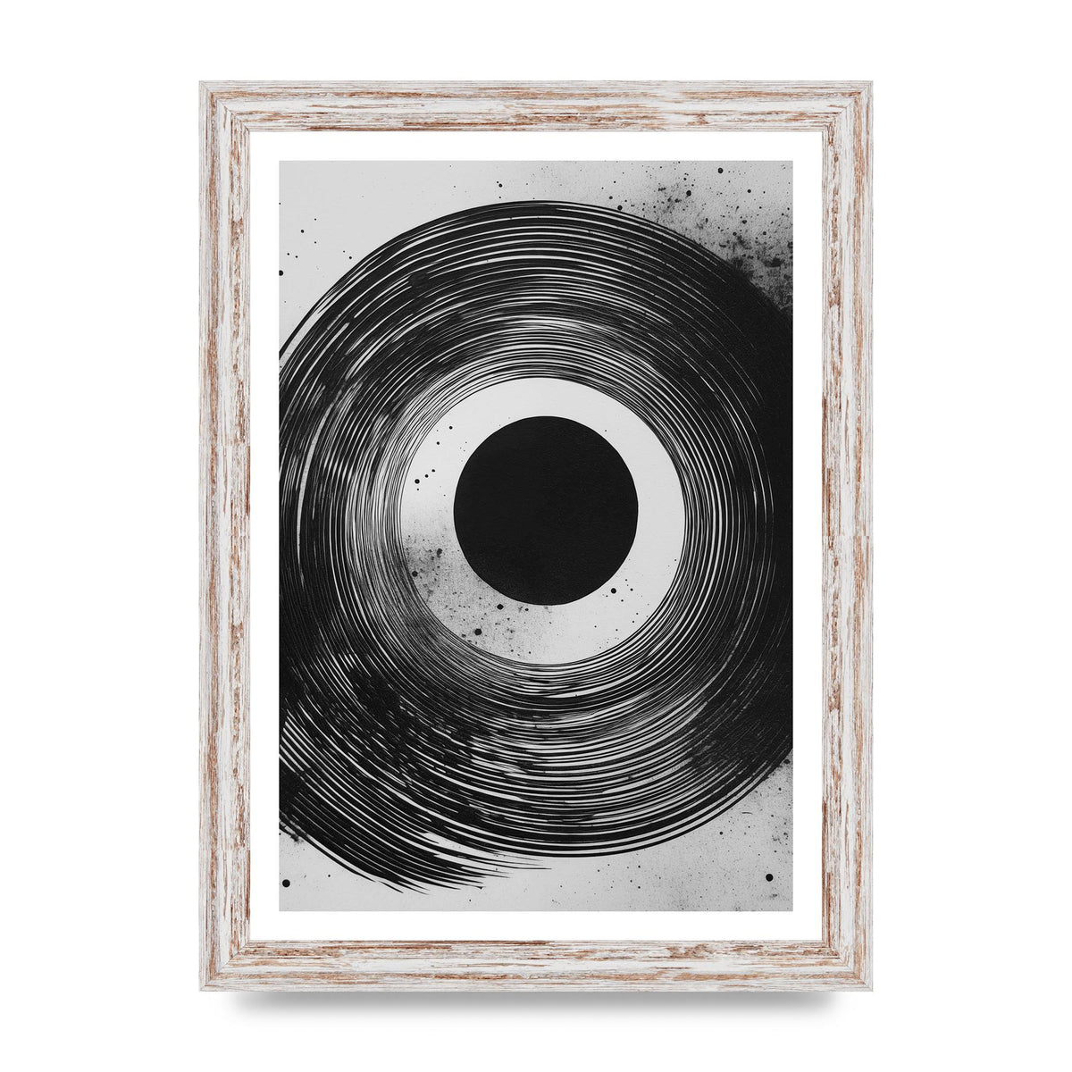 Mesmerizing Black and White Textured Risograph