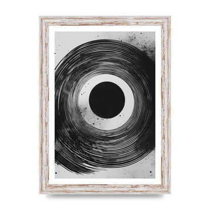Mesmerizing Black and White Textured Risograph