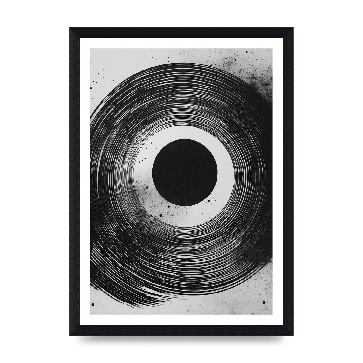 Mesmerizing Black and White Textured Risograph