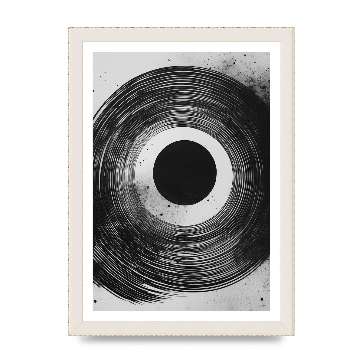 Mesmerizing Black and White Textured Risograph