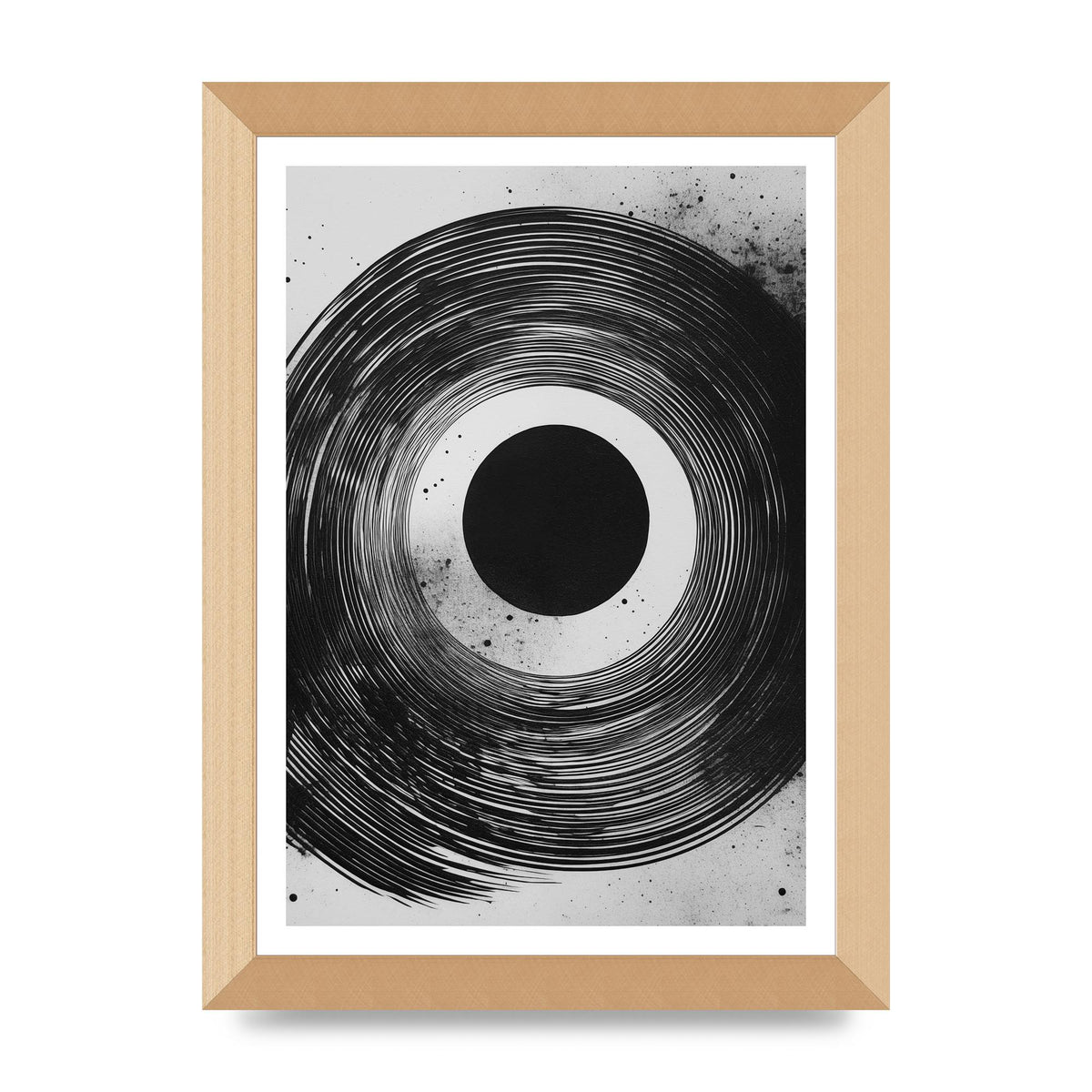 Mesmerizing Black and White Textured Risograph