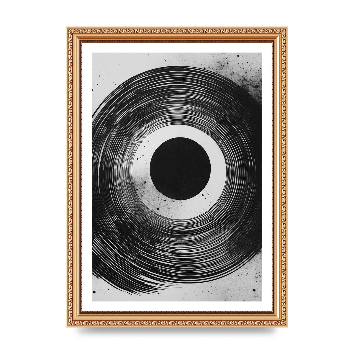 Mesmerizing Black and White Textured Risograph