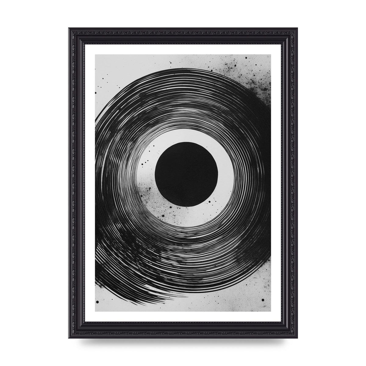 Mesmerizing Black and White Textured Risograph