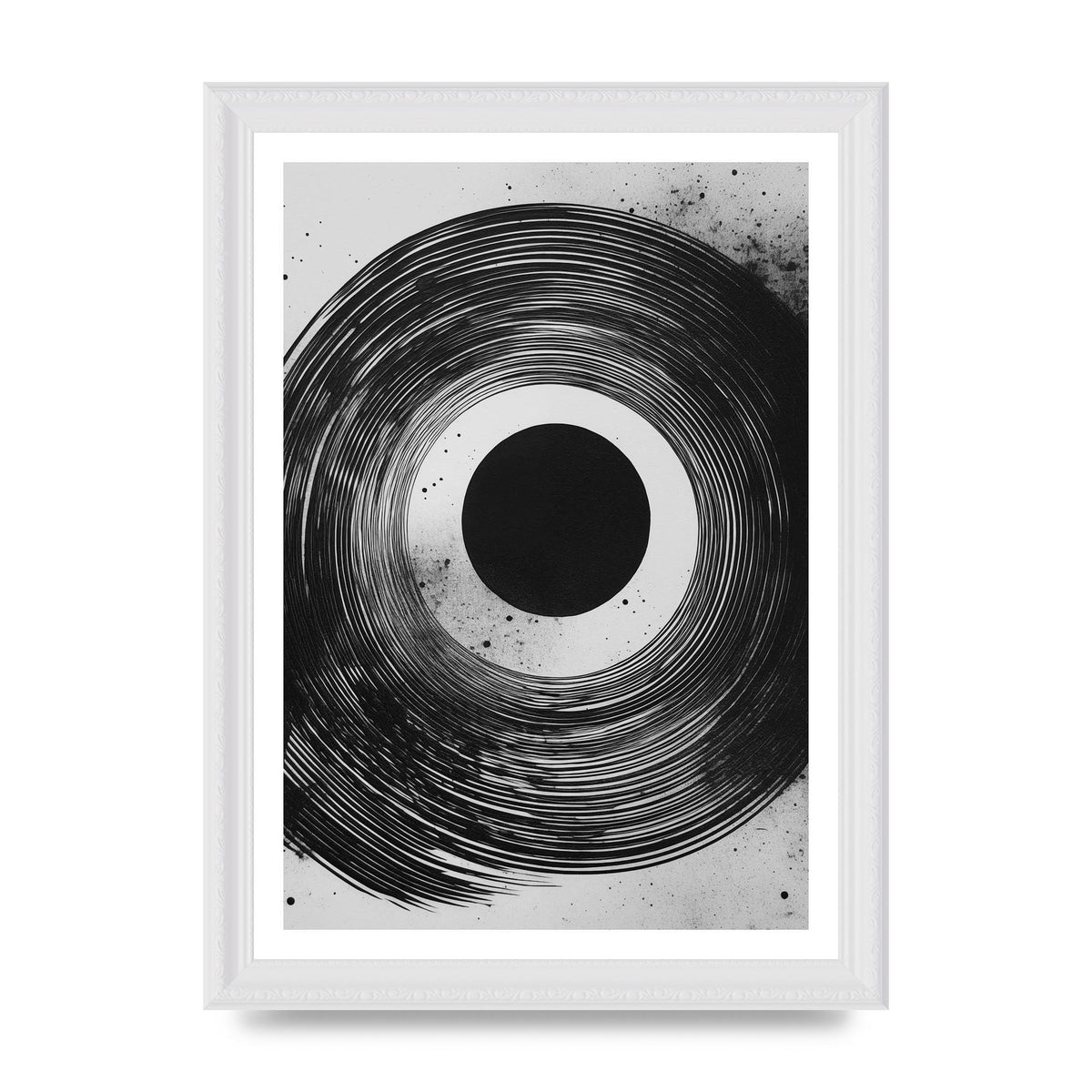 Mesmerizing Black and White Textured Risograph