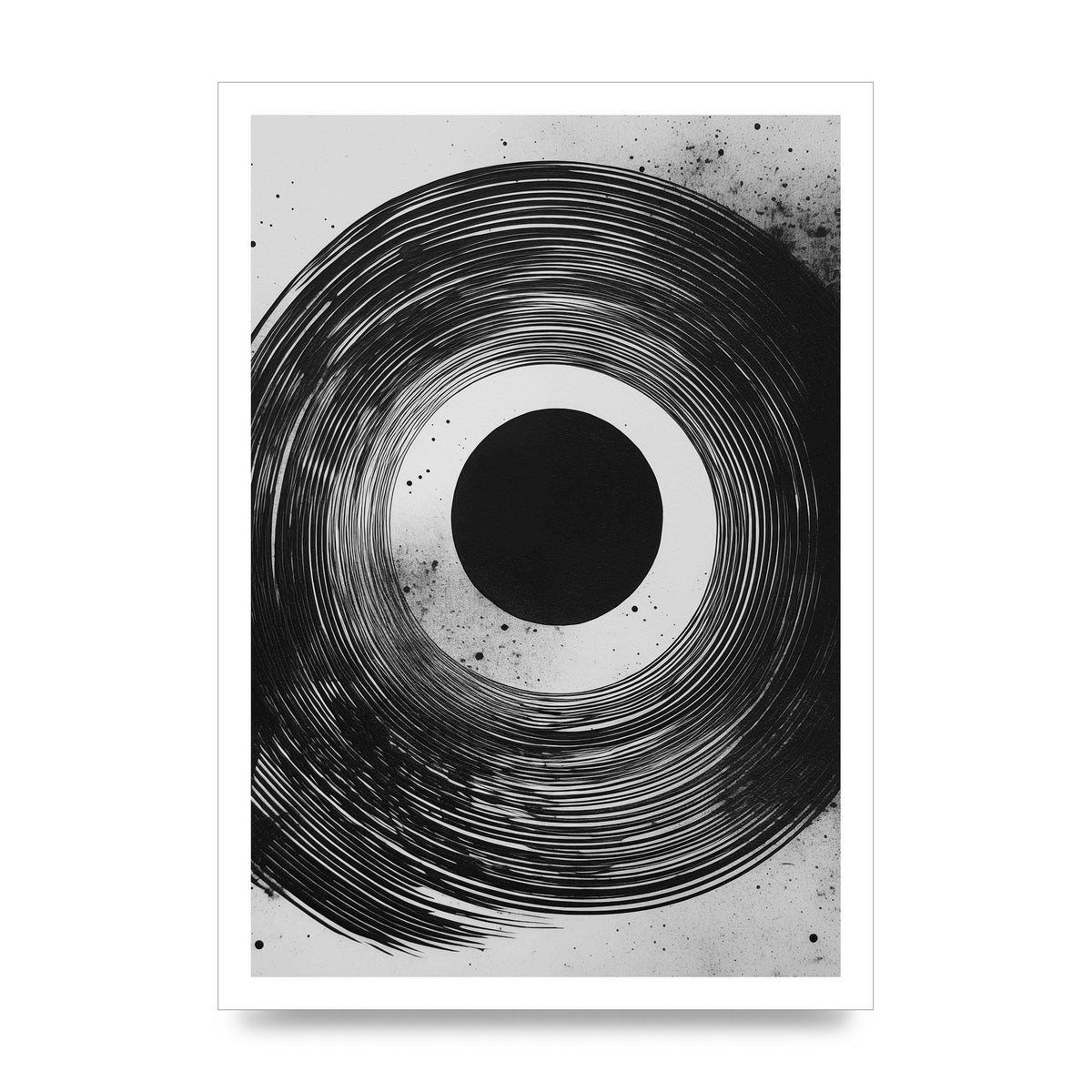 Mesmerizing Black and White Textured Risograph