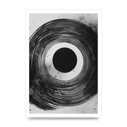 Mesmerizing Black and White Textured Risograph