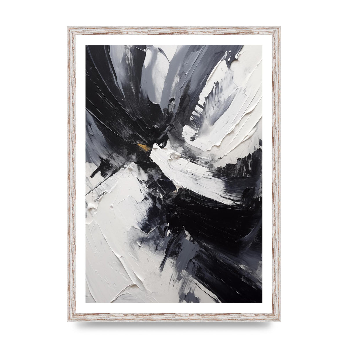 Dynamic Abstract in Bold Monochrome