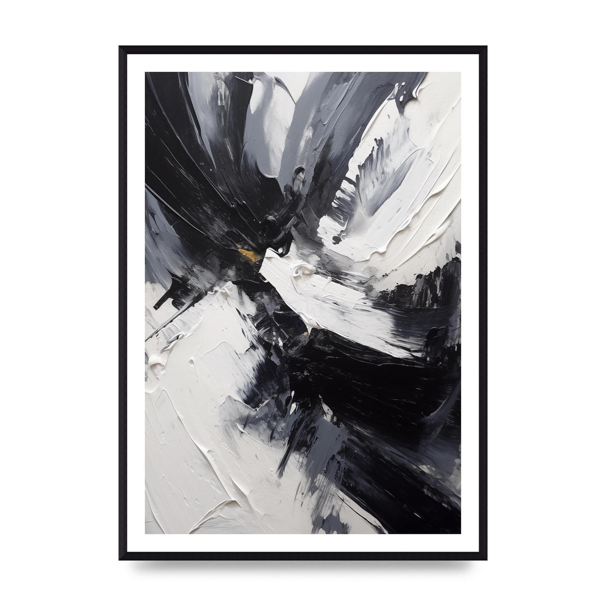 Dynamic Abstract in Bold Monochrome