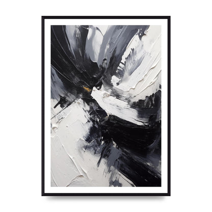 Dynamic Abstract in Bold Monochrome