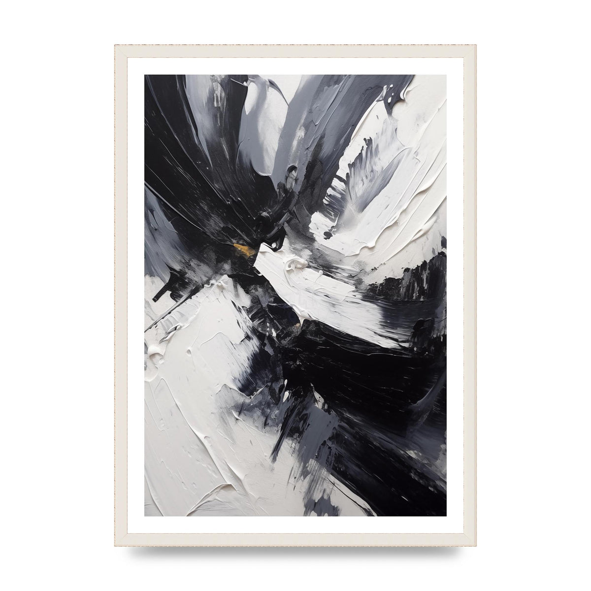 Dynamic Abstract in Bold Monochrome