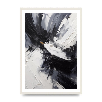 Dynamic Abstract in Bold Monochrome