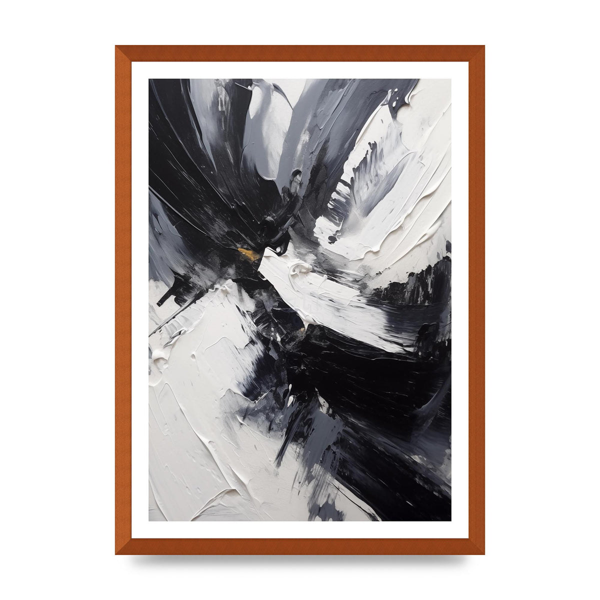 Dynamic Abstract in Bold Monochrome