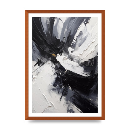 Dynamic Abstract in Bold Monochrome