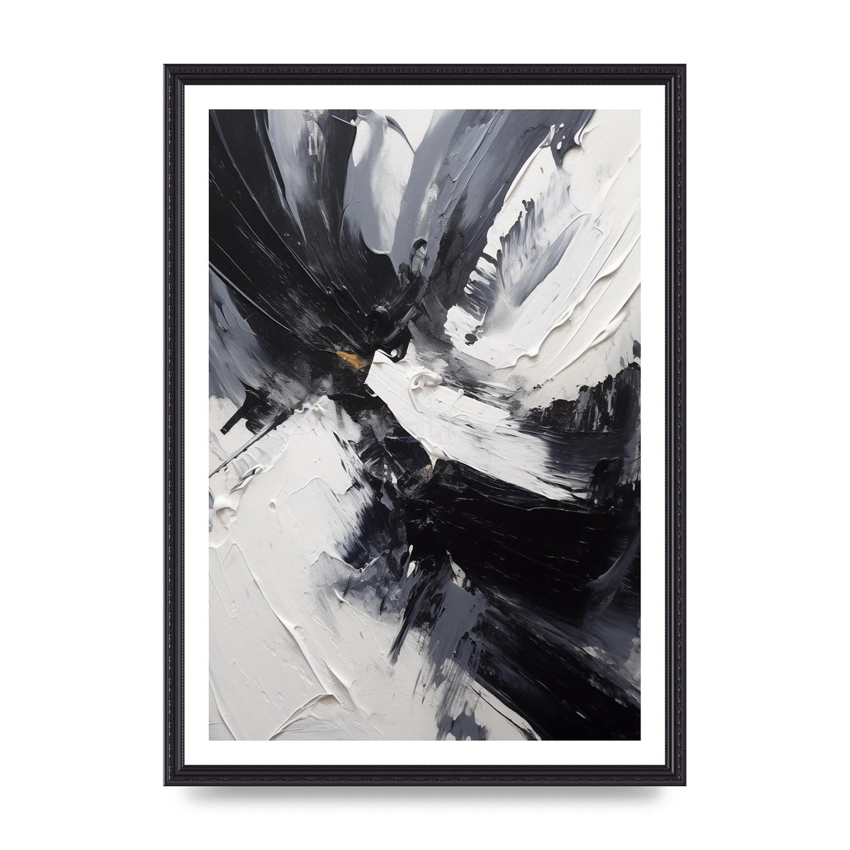 Dynamic Abstract in Bold Monochrome