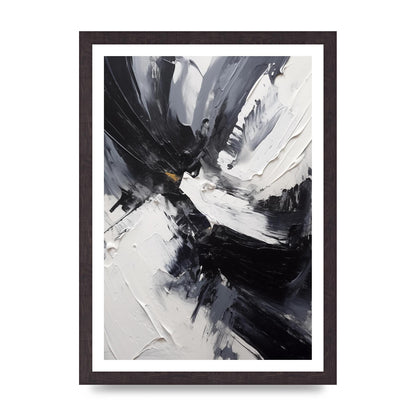 Dynamic Abstract in Bold Monochrome