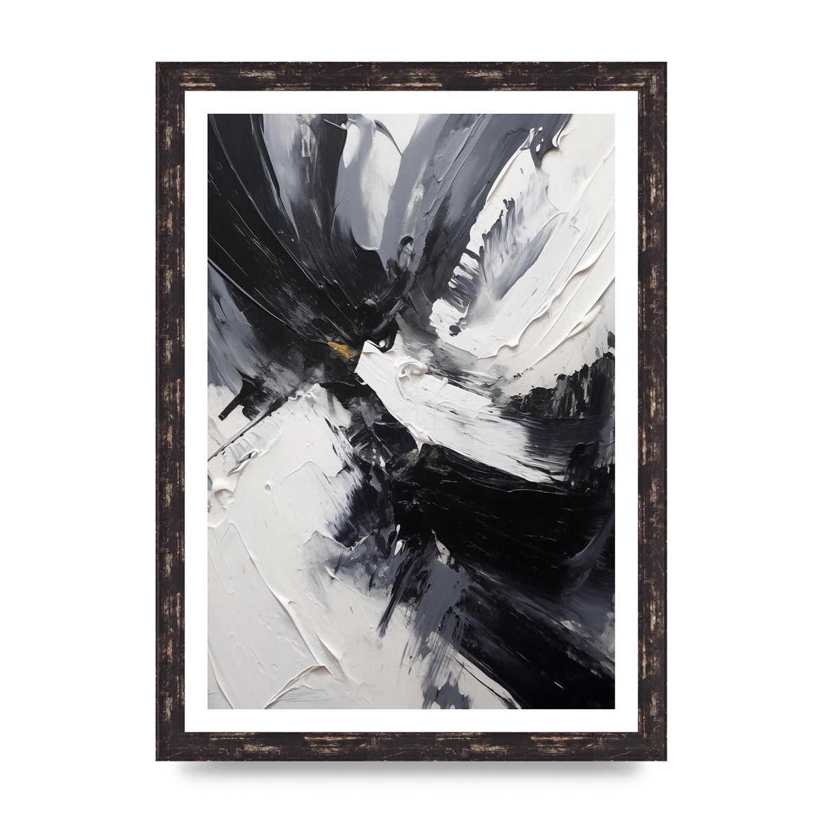 Dynamic Abstract in Bold Monochrome