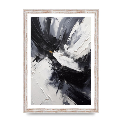 Dynamic Abstract in Bold Monochrome