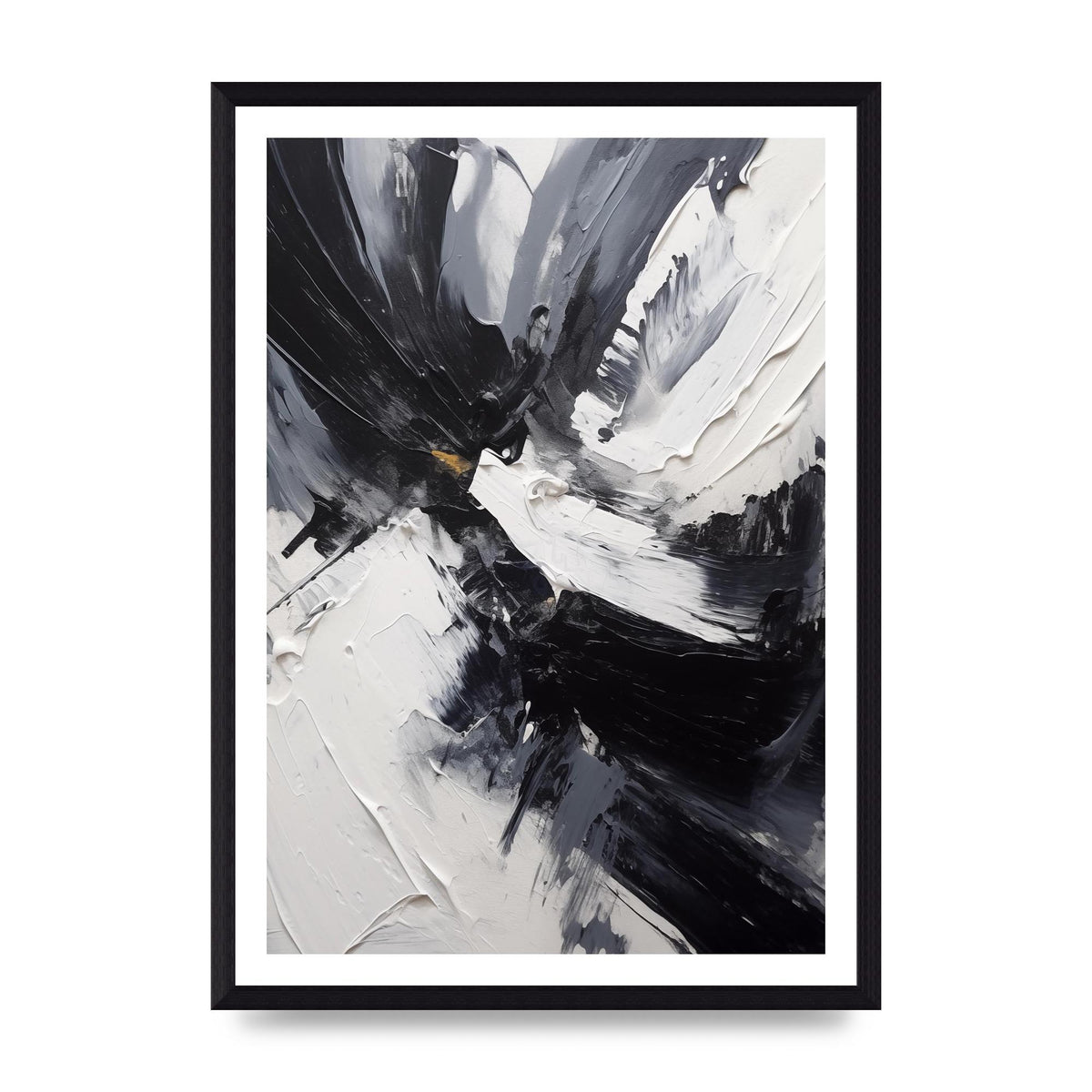 Dynamic Abstract in Bold Monochrome