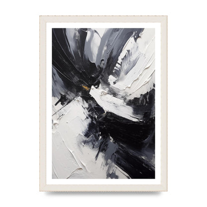 Dynamic Abstract in Bold Monochrome