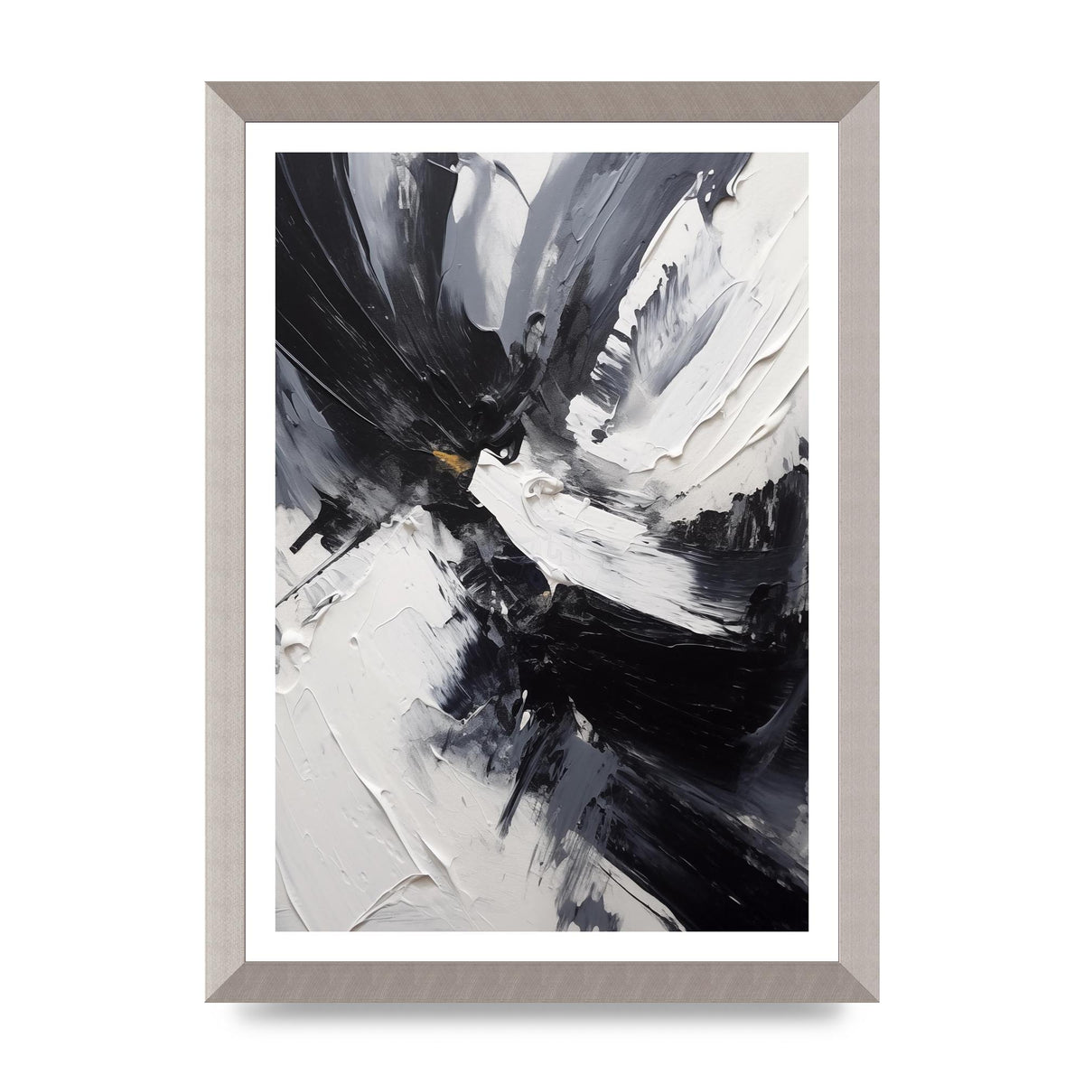 Dynamic Abstract in Bold Monochrome