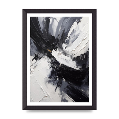 Dynamic Abstract in Bold Monochrome