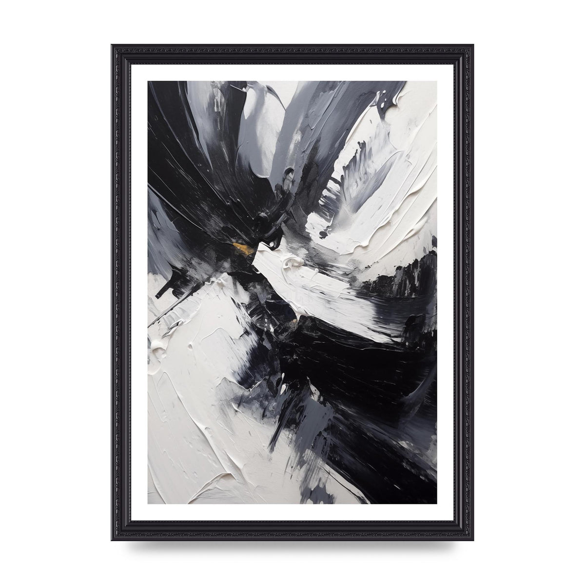 Dynamic Abstract in Bold Monochrome