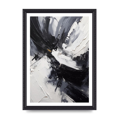 Dynamic Abstract in Bold Monochrome
