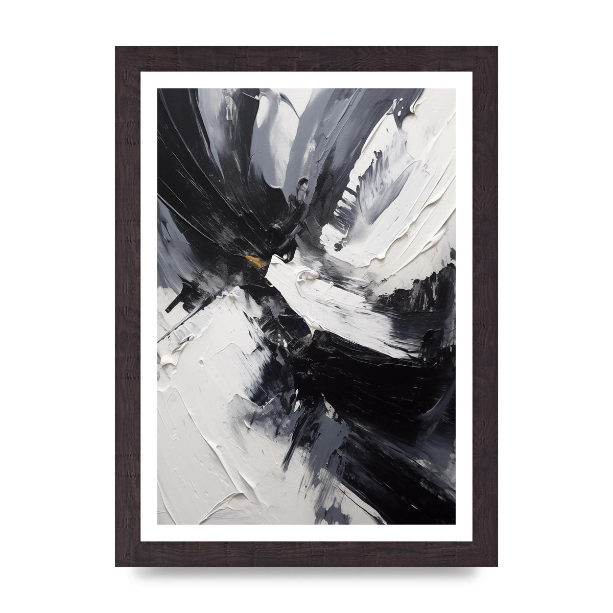 Dynamic Abstract in Bold Monochrome