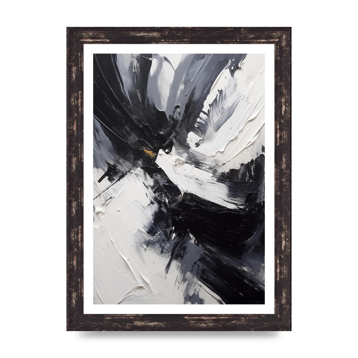 Dynamic Abstract in Bold Monochrome