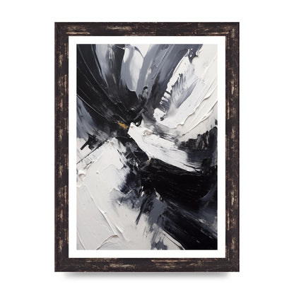 Dynamic Abstract in Bold Monochrome