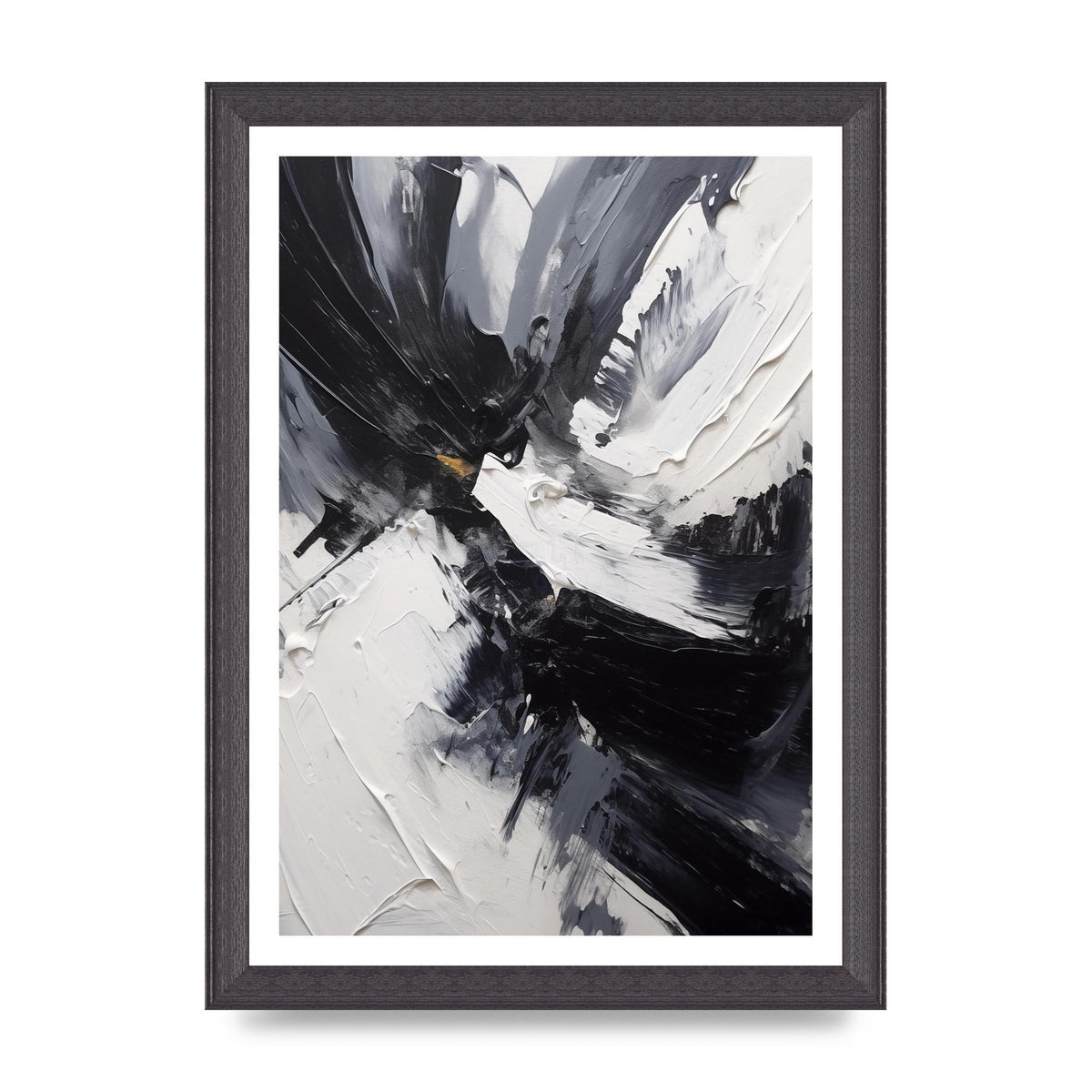 Dynamic Abstract in Bold Monochrome