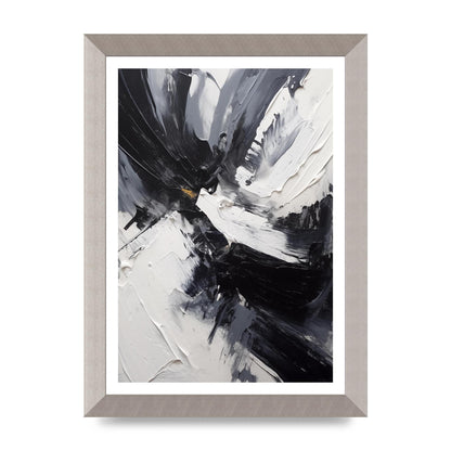 Dynamic Abstract in Bold Monochrome