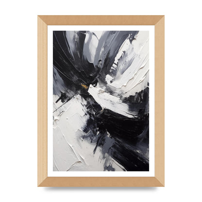 Dynamic Abstract in Bold Monochrome
