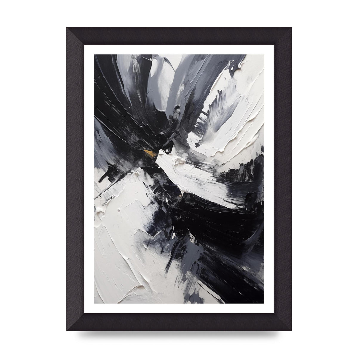 Dynamic Abstract in Bold Monochrome
