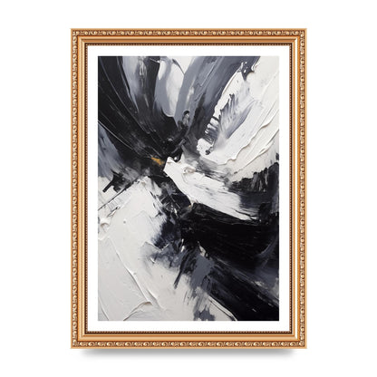 Dynamic Abstract in Bold Monochrome