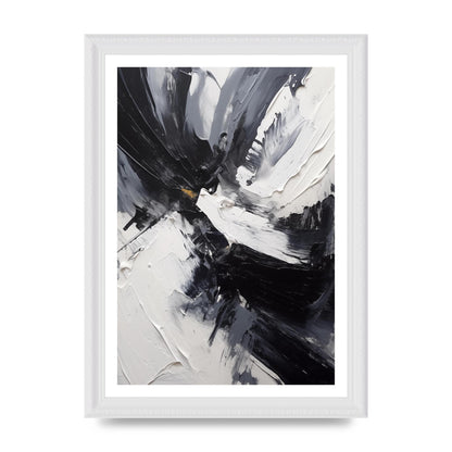 Dynamic Abstract in Bold Monochrome