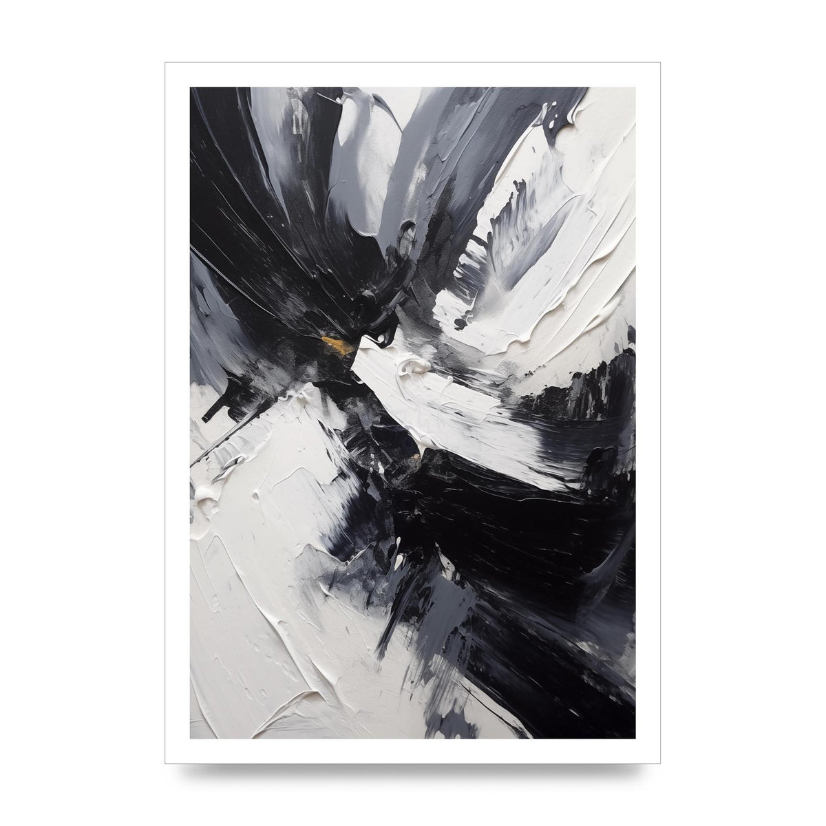 Dynamic Abstract in Bold Monochrome