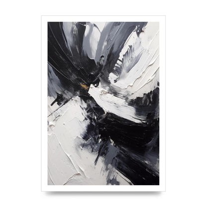 Dynamic Abstract in Bold Monochrome