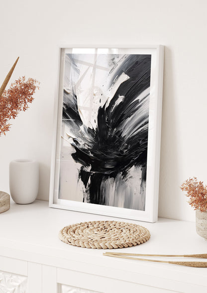 Captivating Bold Monochromatic Abstract