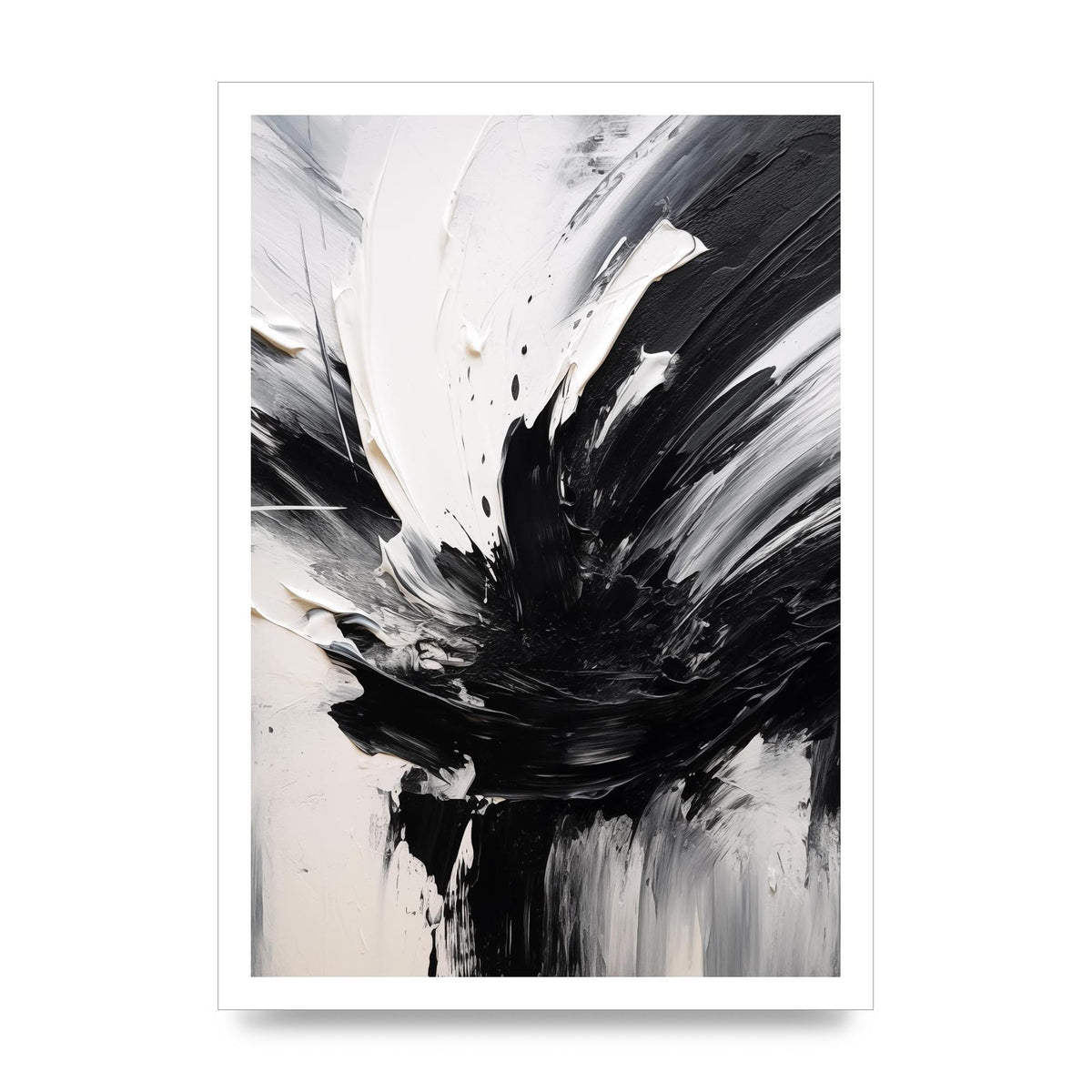 Captivating Bold Monochromatic Abstract