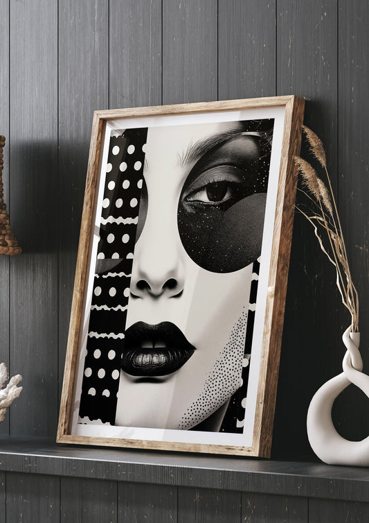 Diverse Textured Black and White Masterpiece