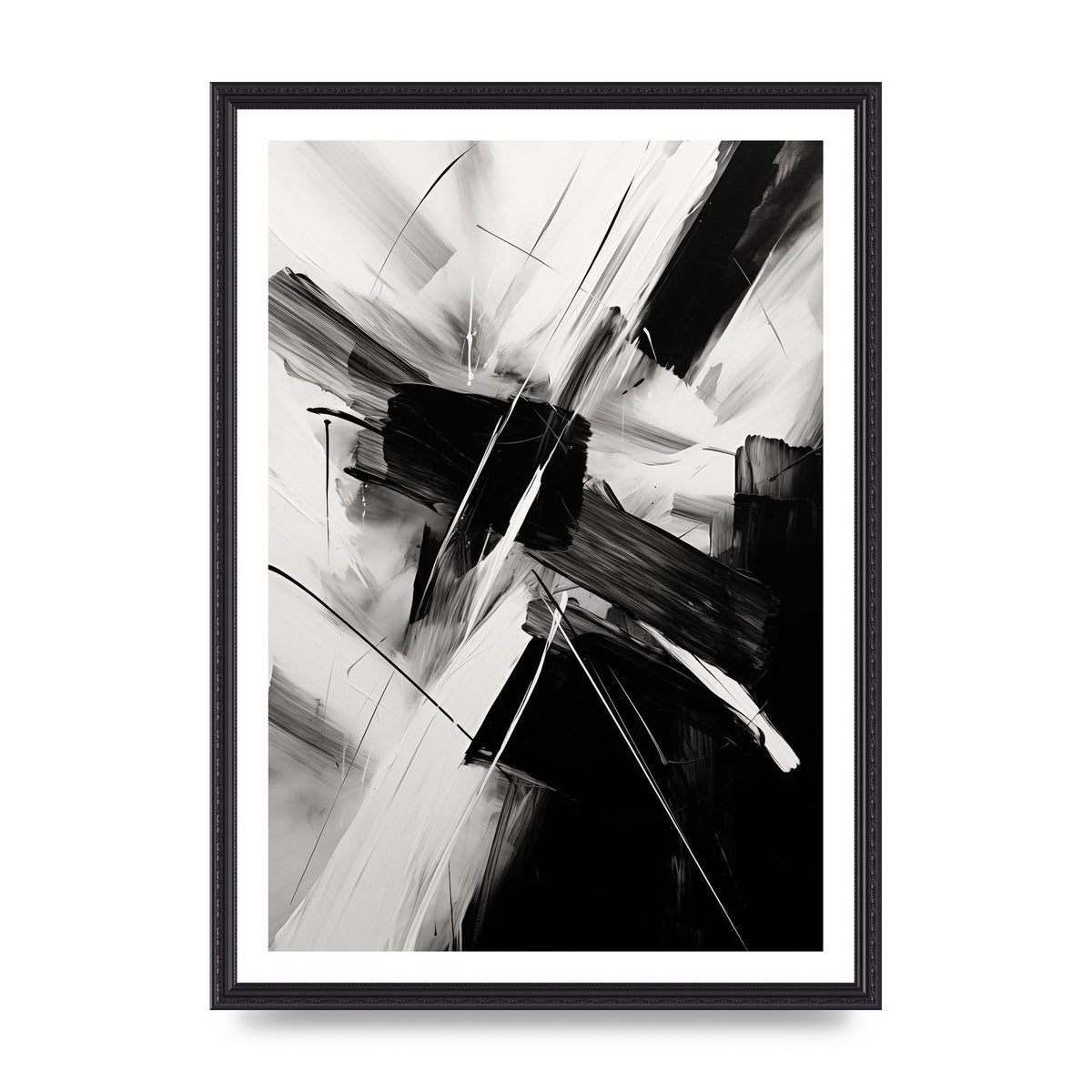Stunning Black and White Charcoal Art