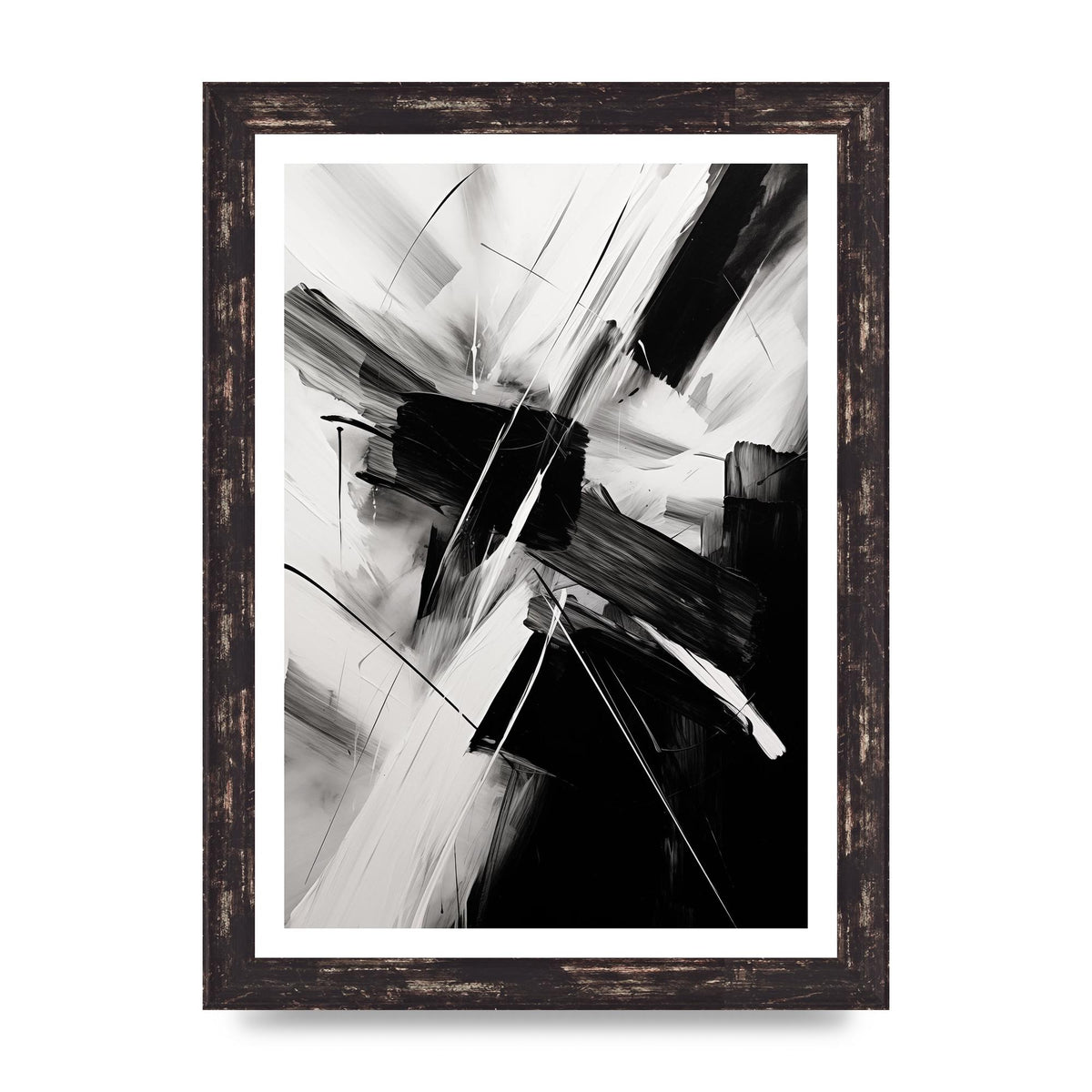 Stunning Black and White Charcoal Art