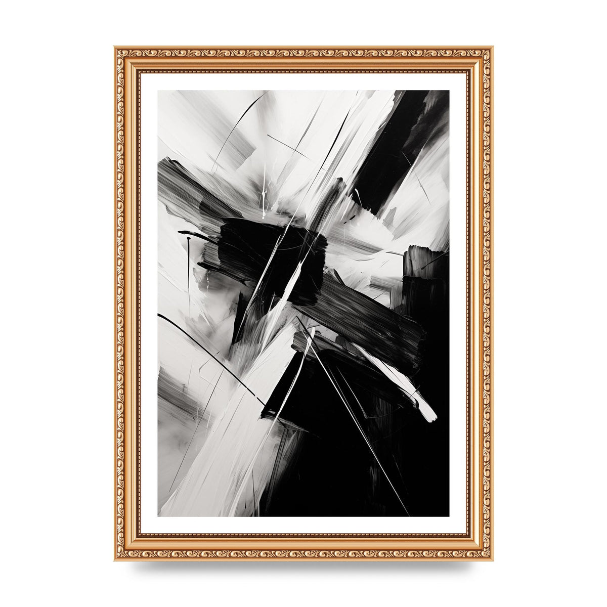 Stunning Black and White Charcoal Art