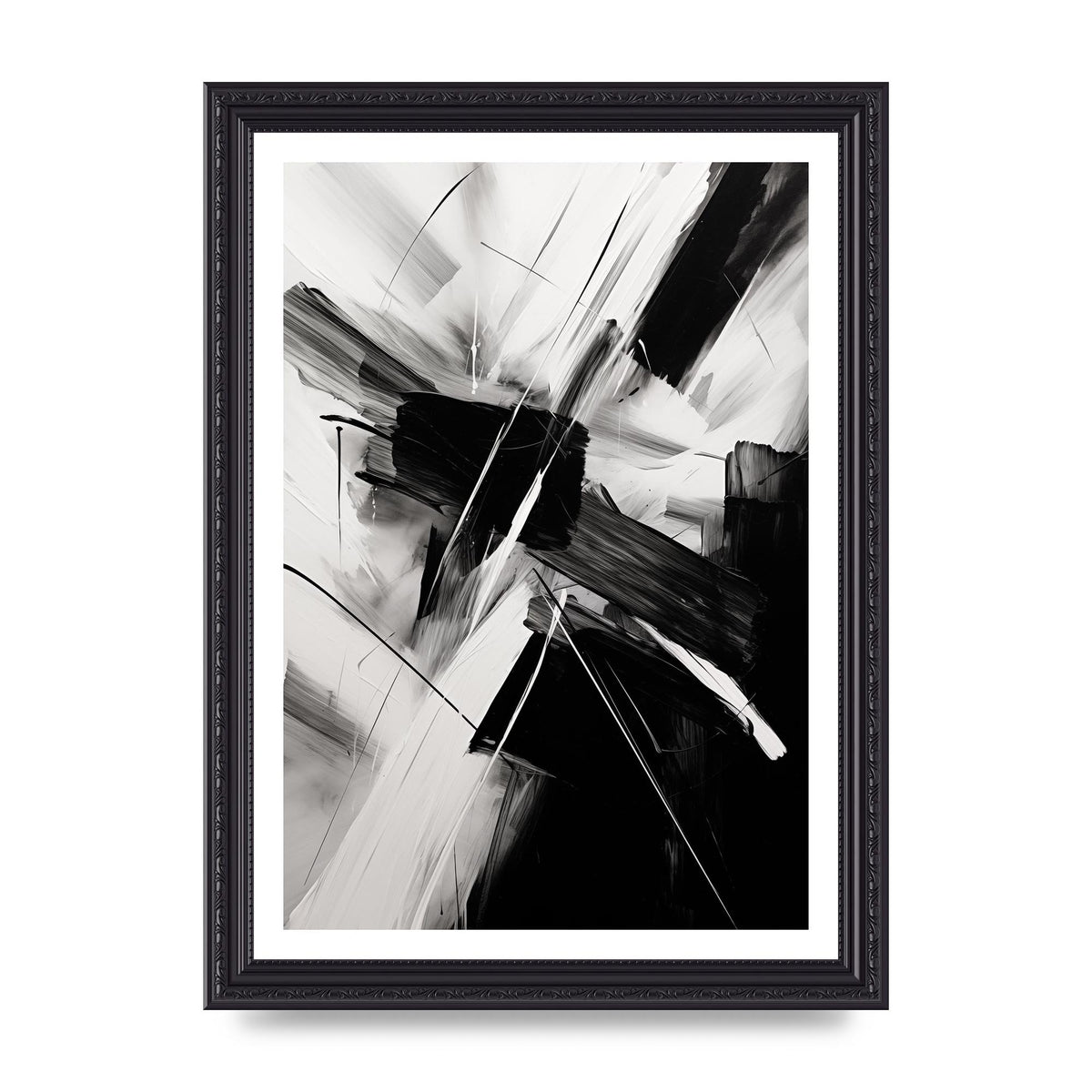Stunning Black and White Charcoal Art