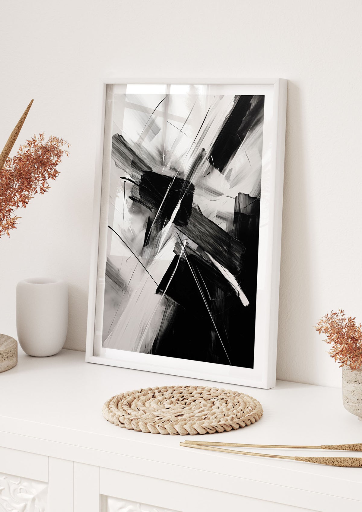 Stunning Black and White Charcoal Art