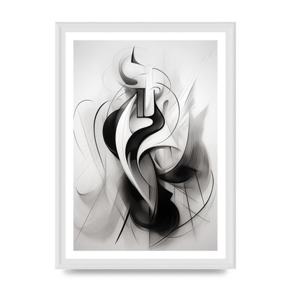 Stylish Ink Drawing with Flowing Lines