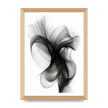 Serene Flow in Monochromatic Ink Drawing