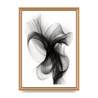 Serene Flow in Monochromatic Ink Drawing