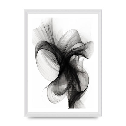 Serene Flow in Monochromatic Ink Drawing